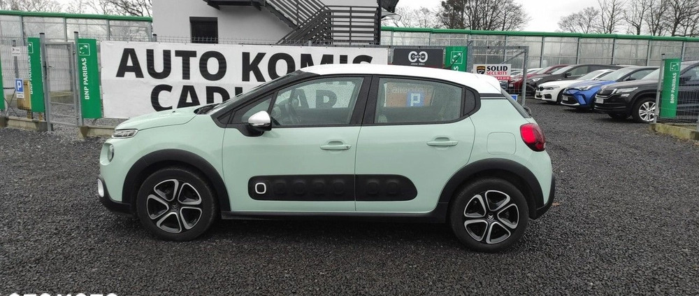 Citroen C3 cena 47900 przebieg: 54000, rok produkcji 2019 z Bisztynek małe 121